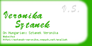 veronika sztanek business card